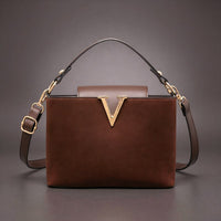 The Vivienne Shoulder Bag in Espresso Brown
