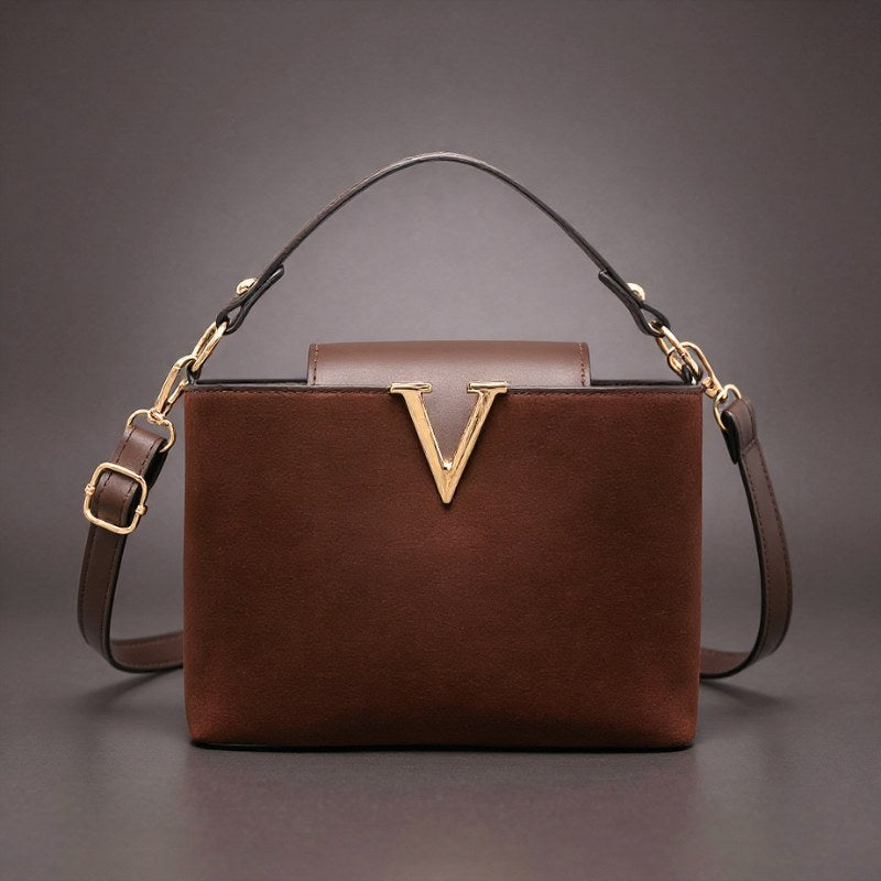 The Vivienne Shoulder Bag in Espresso Brown