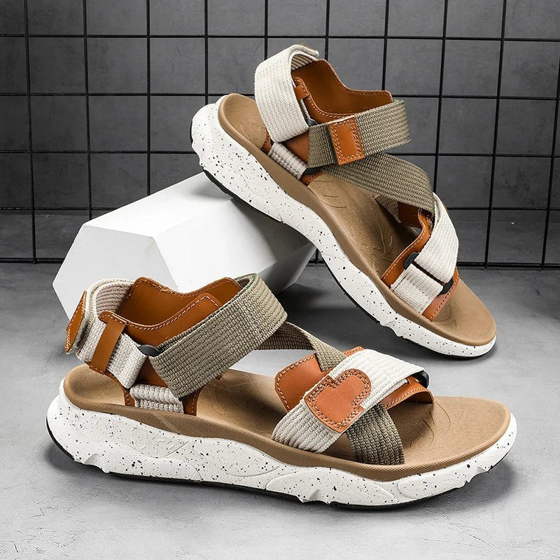 The Wanderer Sandal in Forest Green