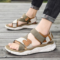 The Wanderer Sandal in Forest Green