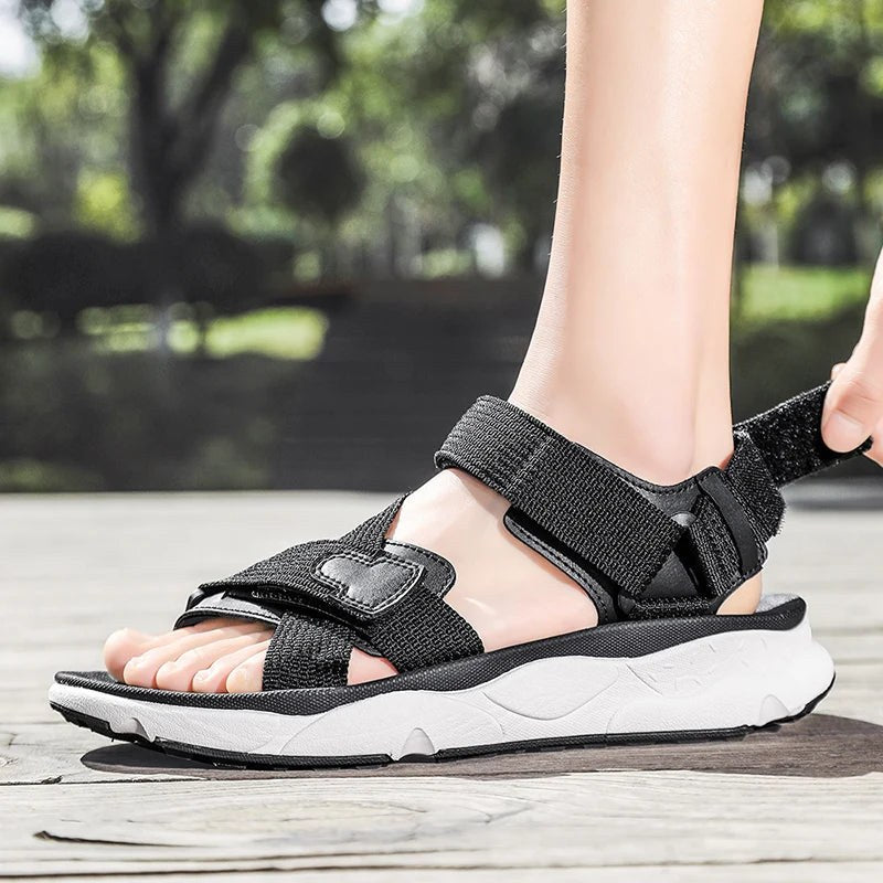The Wanderer Sandal in Forest Green