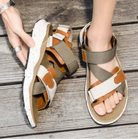 The Wanderer Sandal in Forest Green