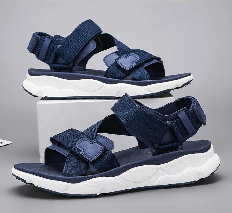 The Wanderer Sandal in Indigo Blue
