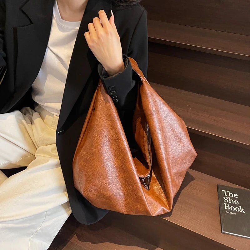 The Waverly Slouch in Sienna Brown