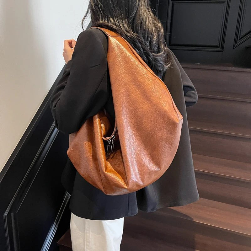 The Waverly Slouch in Sienna Brown
