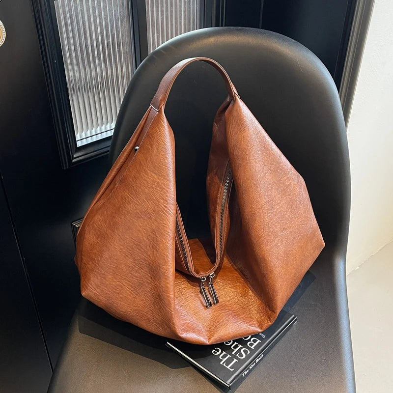 The Waverly Slouch in Sienna Brown