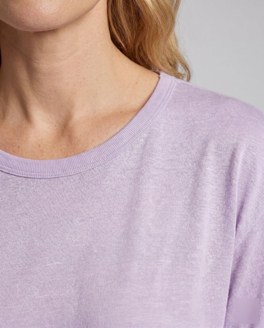 Thea Casual Linen T-Shirt with Short Sleeve