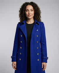 Thea Elegant Coat in Blue
