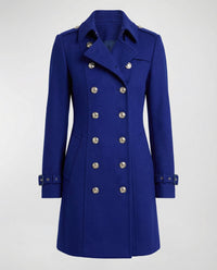 Thea Elegant Coat in Blue