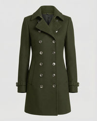 Thea Elegant Coat in Green