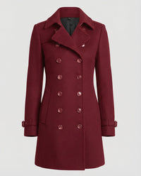 Thea Elegant Coat in Red