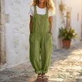 Thessaly Women's Relaxed Fit Bib Overall Jumpsuit