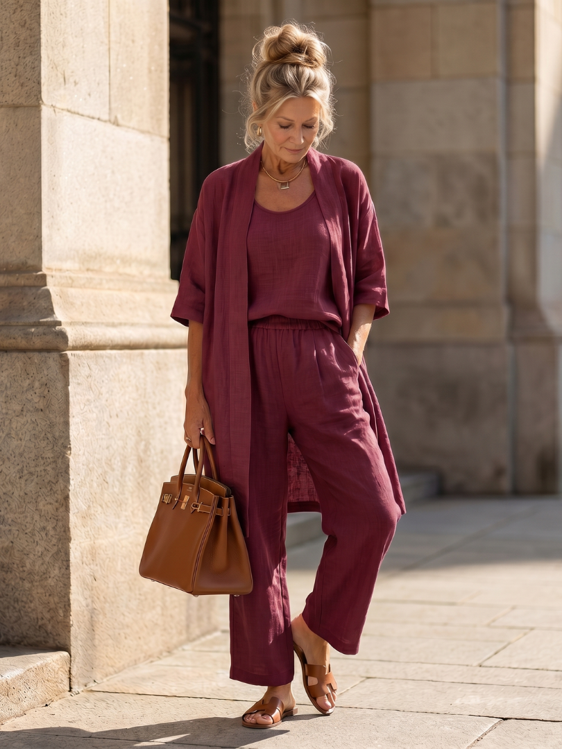 Thessaly | Women's Three Piece Co-ord Lounge Set