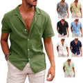 Thijs Casual Linen Shirt with Button Front