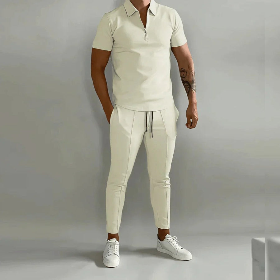 Thijs Elegant Trousers in Beige