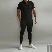 Thijs Elegant Trousers in Black