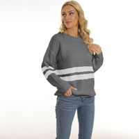 Thora Relaxed Knit Sweater in Grey