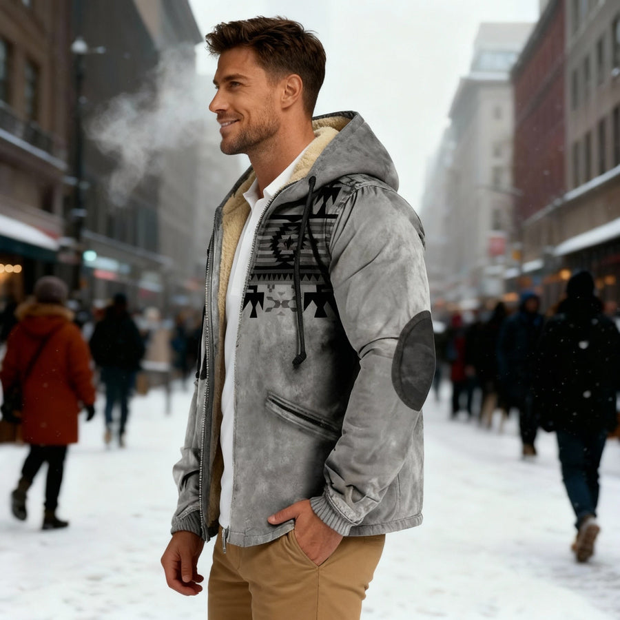 Thorben Jacket with Hood in Grey