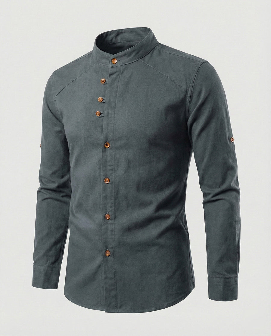 Thorben Shirt in Dark Grey