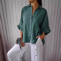 Tia Lightweight Linen Blouse