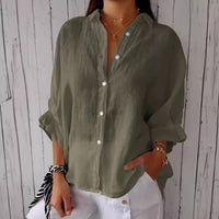 Tia Lightweight Linen Blouse