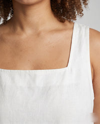 Tilda Casual Linen Top with Sleeveless