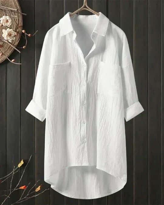 Tilda Linen Blouse in White