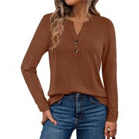 Tilda Shirt with Long Sleeve in Brown
