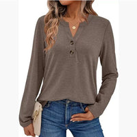 Tilda Shirt with Long Sleeve in Coffee Grey