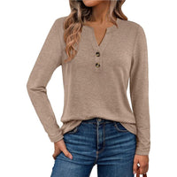 Tilda Shirt with Long Sleeve in Khaki