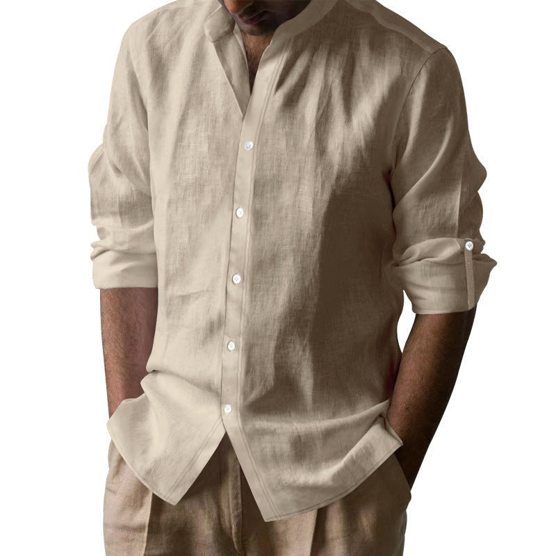 Timo Casual Linen Shirt with Button Front