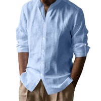 Timo Casual Linen Shirt with Button Front