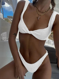 Tivara Women's Bikini Set Two-Piece Swimsuit in White