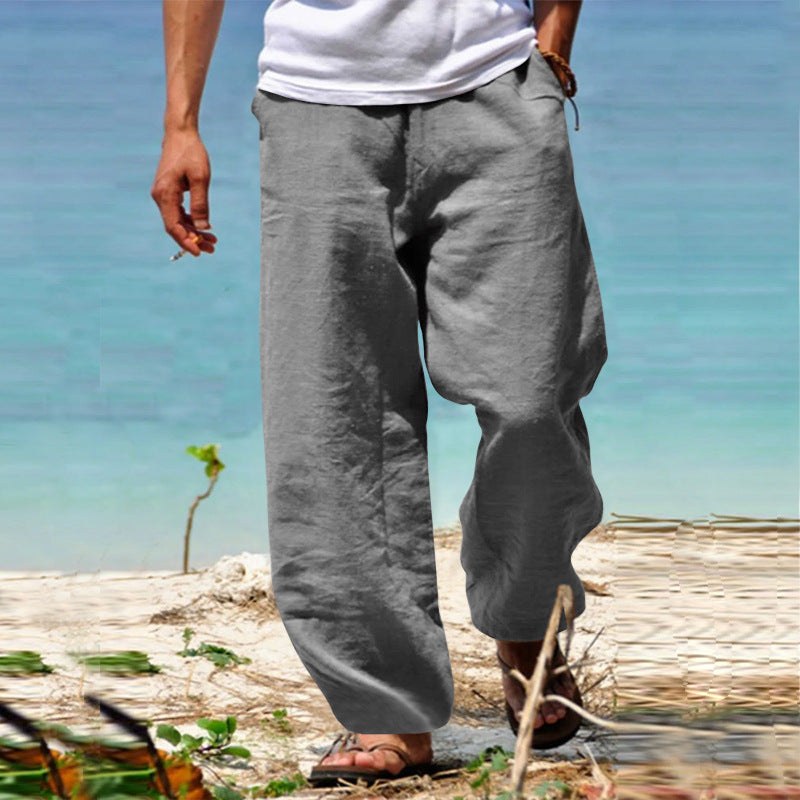 Tobias Casual Linen Trousers