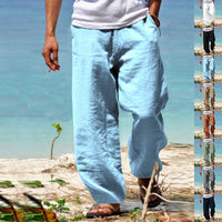 Tobias Casual Linen Trousers
