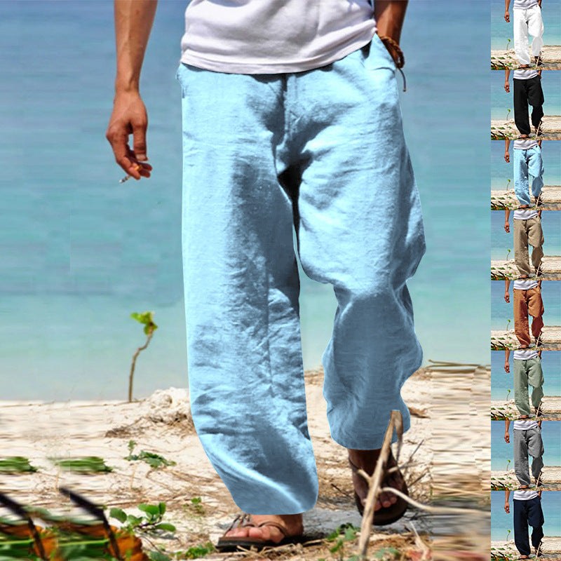 Tobias Casual Linen Trousers