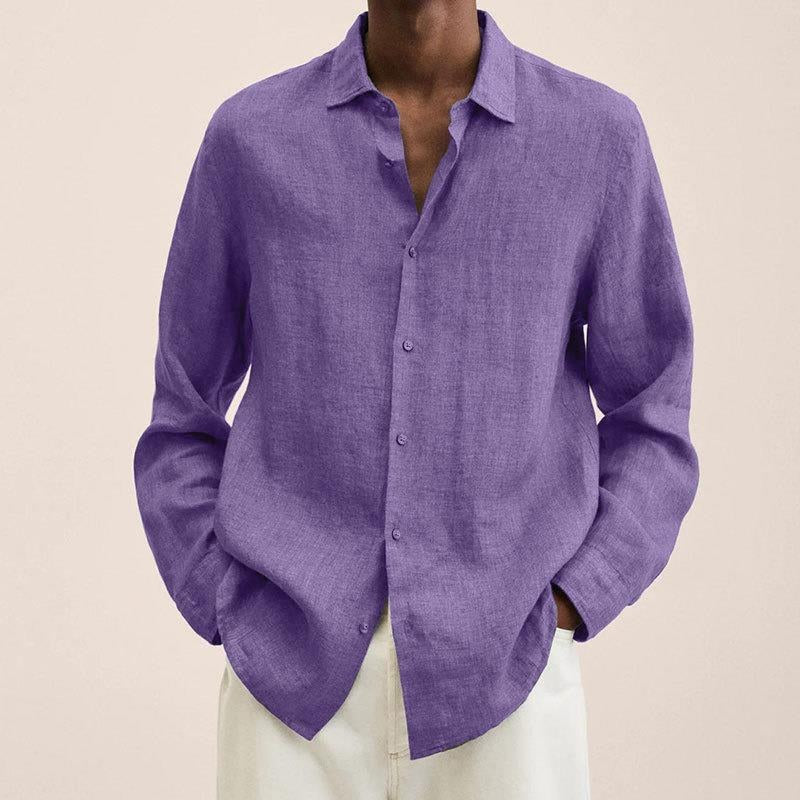 Tobias Elegant Shirt in Purple
