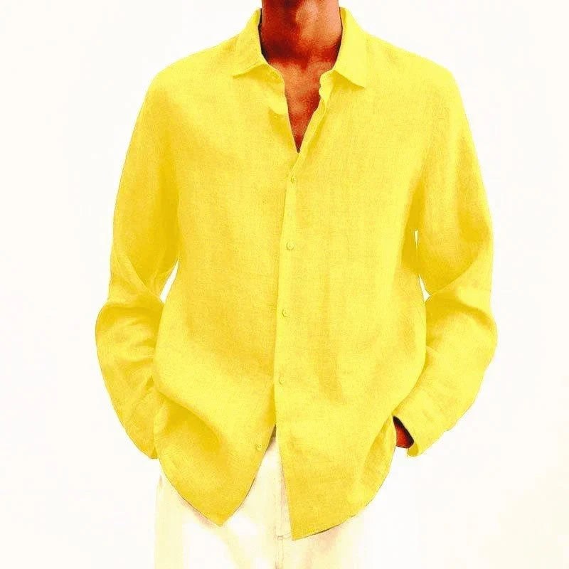Tobias Elegant Shirt in Yellow