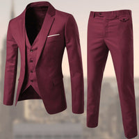 Tobias Elegant Suit in Red