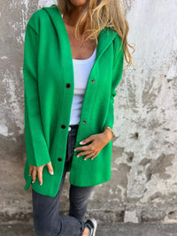 Tomas Jacket with Hood in Green