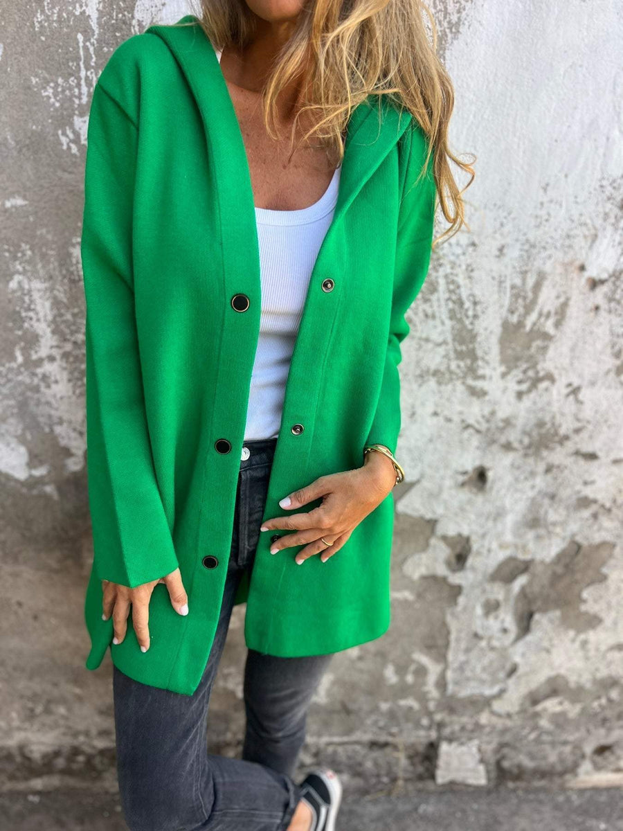 Tomas Jacket with Hood in Green