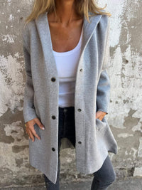 Tomas Jacket with Hood in Grey