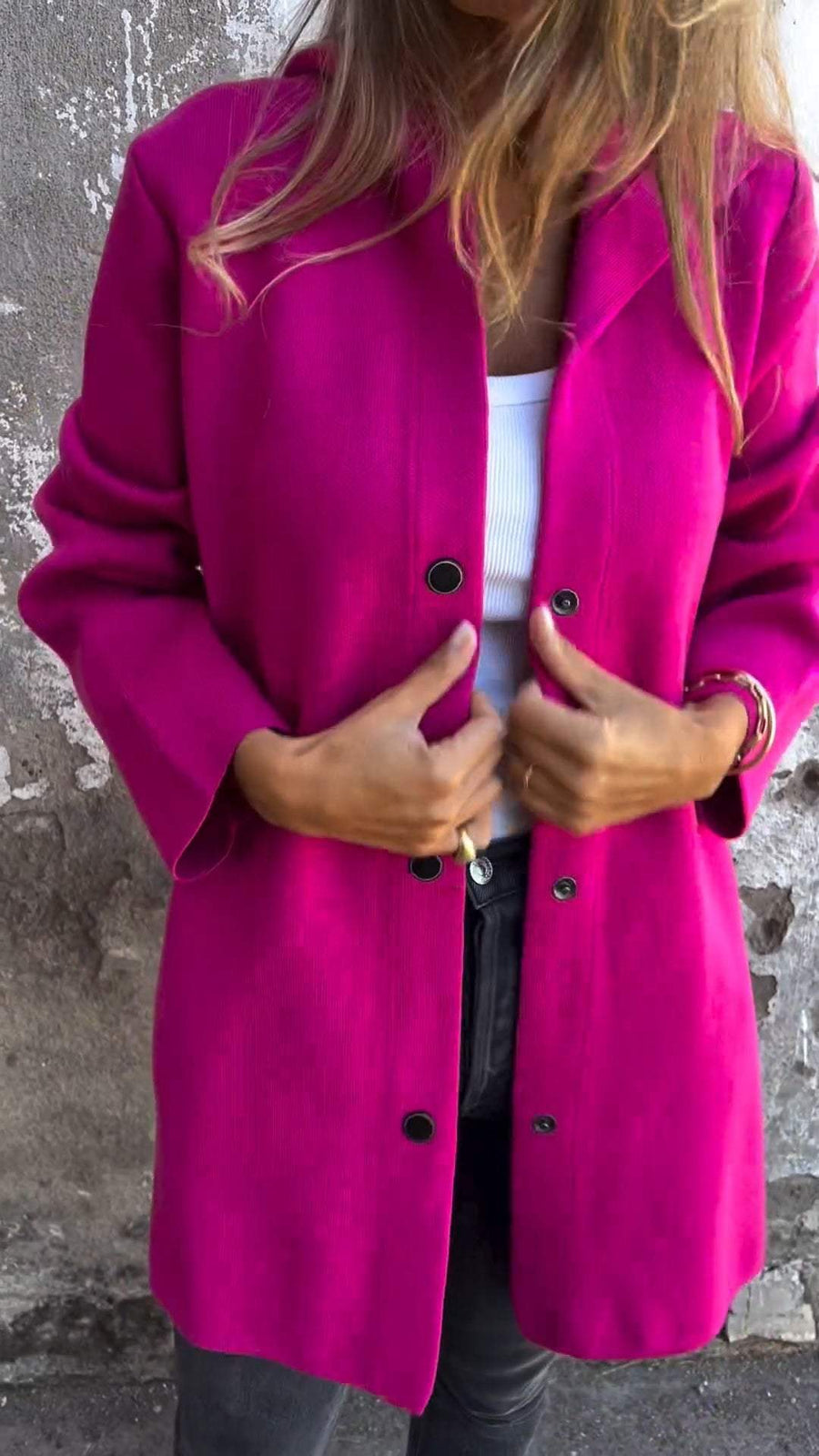 Tomas Jacket with Hood in Purple