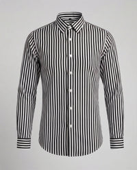 Tomas Shirt with Striped in Black