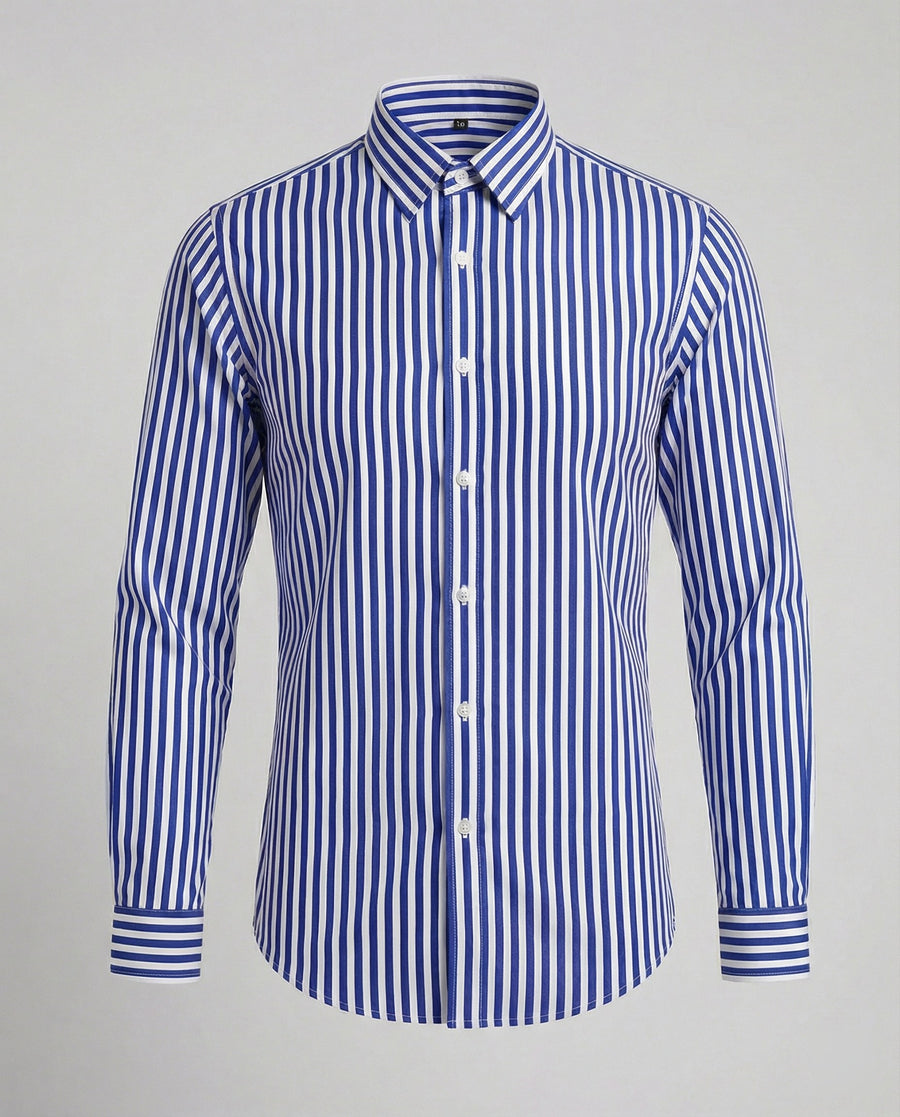 Tomas Shirt with Striped in Blue