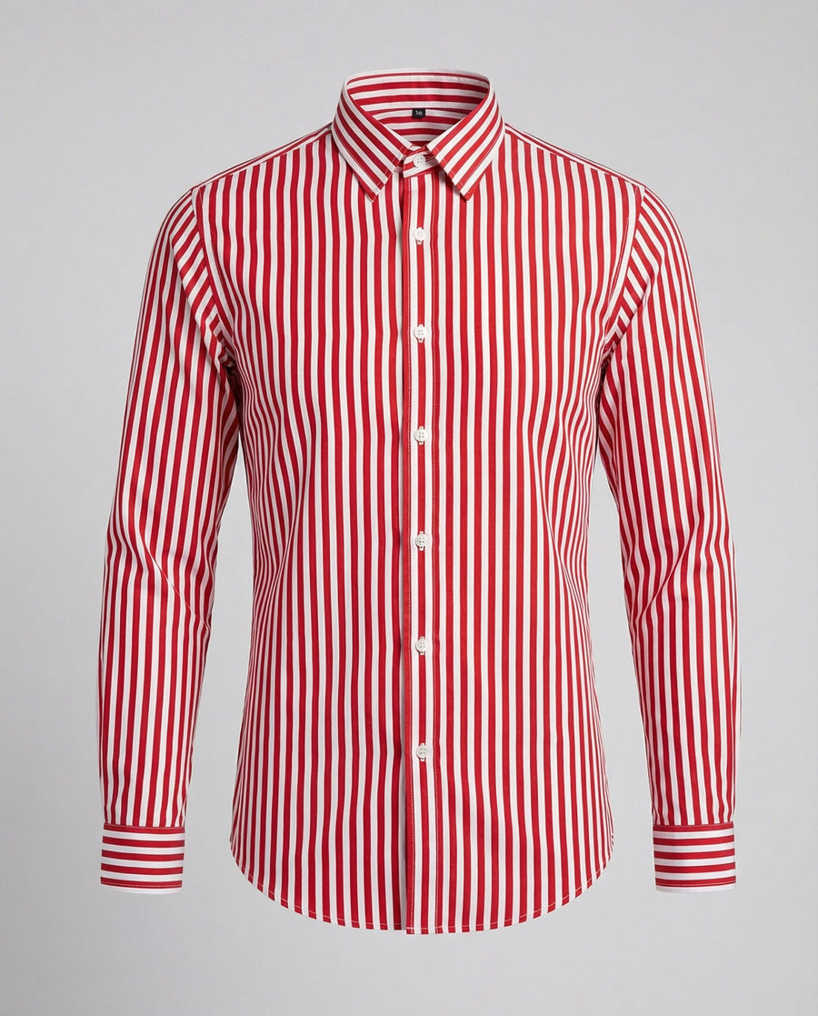 Tomas Shirt with Striped in Red