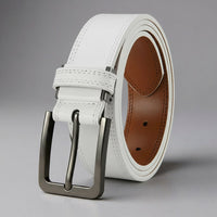 Tommy Genuine Leather Belt in Pearl