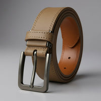 Tommy Genuine Leather Belt in Taupe