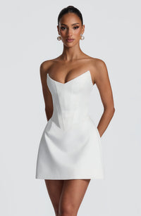 Oriana Mini Dress – Ivory