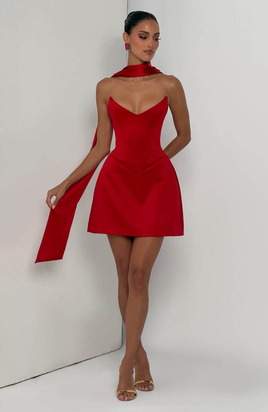 Oriana Mini Dress – Red